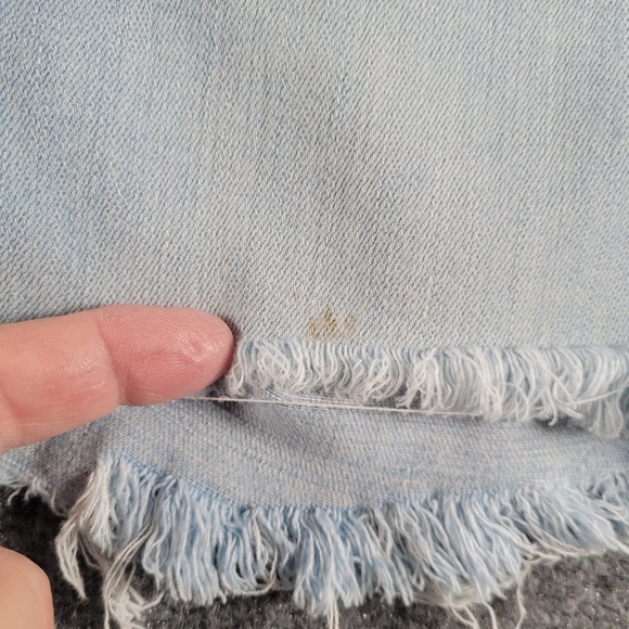 Levis 721 Cut Offs Womens (Size 27 Label) 721 High Rise Shorts Skinny 5 Pocket - Picture 2 of 5